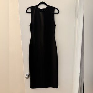 Zara Classic Black Midi Dress